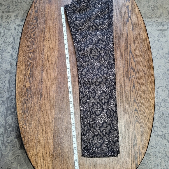 Xhilaration Black Lace Straight Leg Pants Size Junior's 7 - Picture 10 of 12